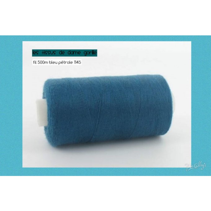 Fil 500m Bleu Pétrole 1195