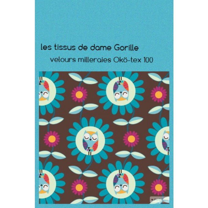 Velours Hiboux chocolat Jolijou