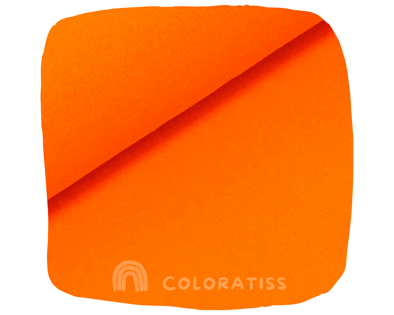 Bord côtes uni orange vif 260 