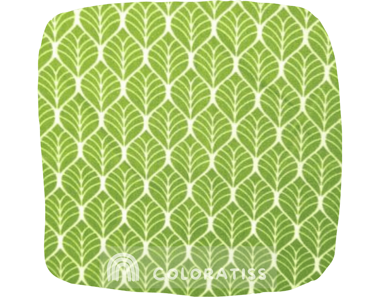 Tissu coton feuilles 