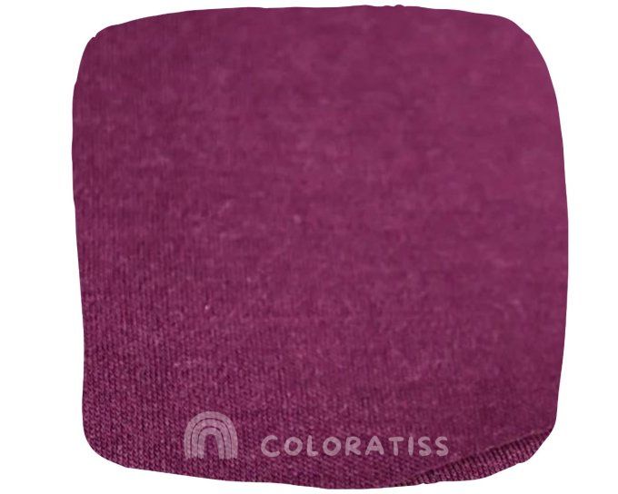 Jersey interlock Mérinos uni aubergine