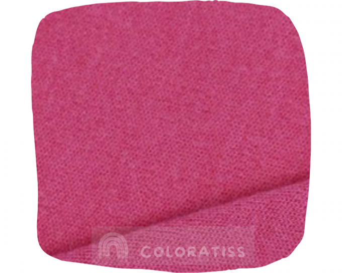 Jersey interlock Mérinos uni rose indien par 10 cm