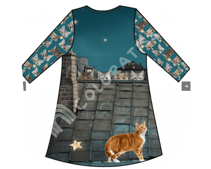 jersey Les chats panneau 120 cm