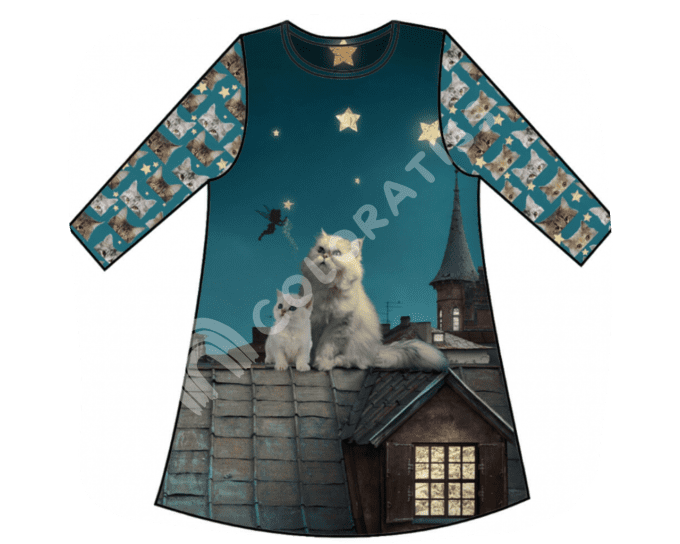 jersey Les chats panneau 120 cm