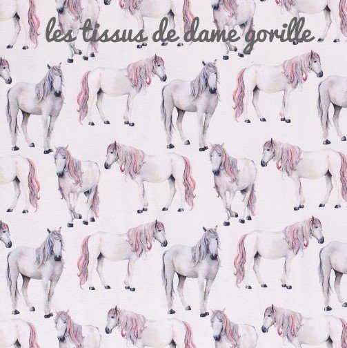 Jersey chevaux rose