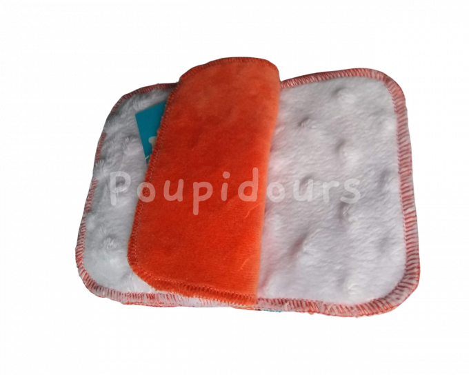 12 Lingettes bébé Minky / Velours 