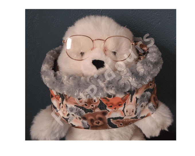 Snood double enfant gris