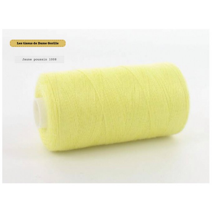 Fil 500m jaune poussin 1008