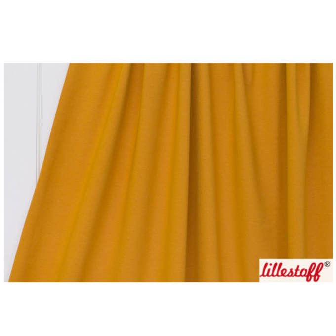 Jersey uni Lillestoff - moutarde par 10 cm